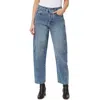 Habitual High Waist Crop Barrel Leg Jeans In Blue