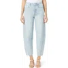 Habitual High Waist Crop Barrel Leg Jeans In Glacier