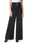 HABITUAL HABITUAL HIGH WAIST WIDE LEG BELTED DENIM JEANS