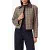 Habitual Houndstooth Check Swing Jacket In Multi