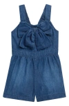 Habitual Kids Bow Front Romper In Blue