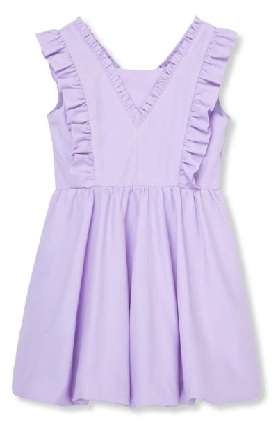 Habitual Kids' Bubble Hem Dress In Lilac