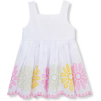 Habitual Babies'  Kids Daisy Embroidered Cotton Dress In White