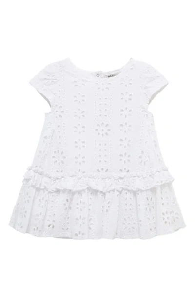 Habitual Babies'  Kids Eyelet Dress In White