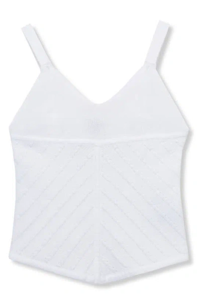 Habitual Kids' Handkerchief Hem Sweater Camisole In White