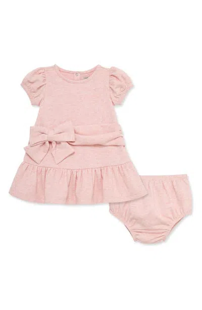 Habitual Babies'  Kids Kids' A-line Bow Dress & Diaper Cover Set In Brown