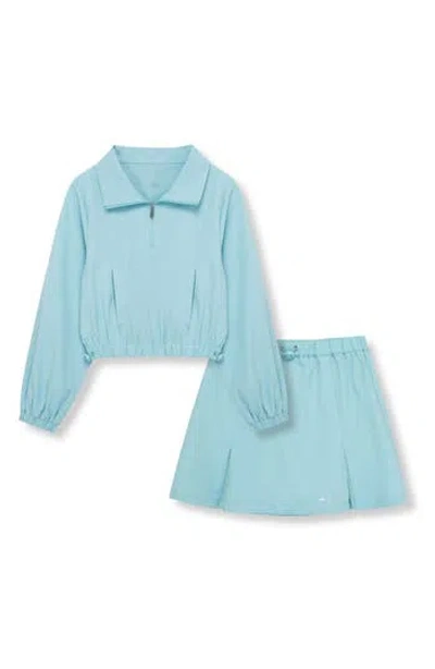 Habitual Kids Kids' Pullover & Skort Set In Aqua
