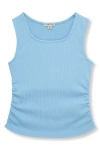 Habitual Kids Kids' Ruched Rib Tank In Light Blue
