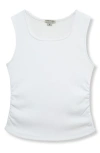Habitual Kids Kids' Ruched Rib Tank In White