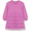 Habitual Girls' Tiered Ruffle Dress - Little Kid In Purple