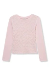 Habitual Kids Kids' Smocked Texture T-shirt In Pink