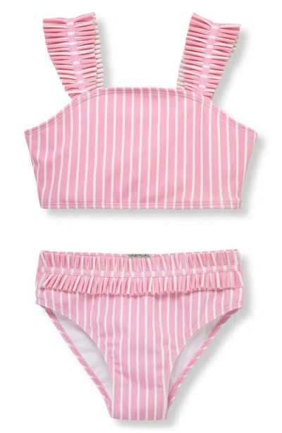 Habitual Kids Kids' So Fantasy Two-piece Swimsuit In Pink Stripe