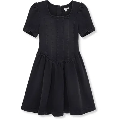 Habitual Kids Kids' Stretch Denim Ballet Dress In Black