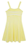 Habitual Kids Kids' Stripe Knit Dress In Light Yellow