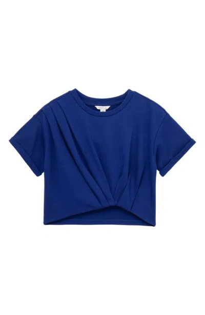 Habitual Kids Kids' Twisted Short Sleeve Top In Navy