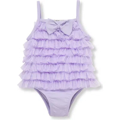 Habitual Babies'  Kids Ruffle Tiered One-piece Swimsuit In Lilac
