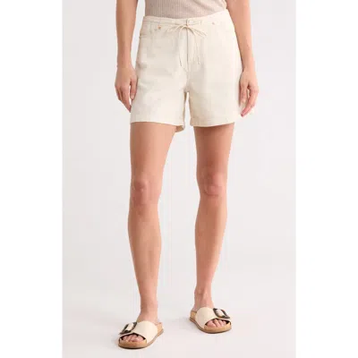 Habitual Kira Drawstring Shorts In Neutral