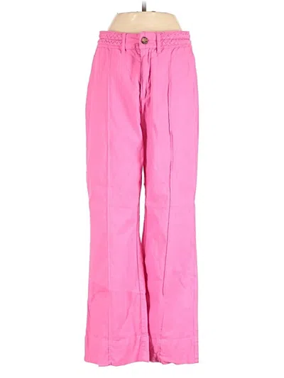 Pre-owned Habitual Linen Pants In Pink
