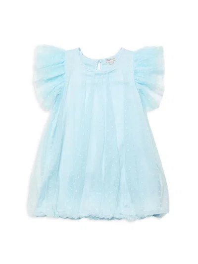 Habitual Kids' Little Girl's Ruffle Tulle Dress In Light Blue