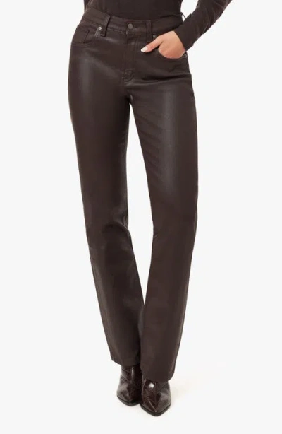 Habitual Logan Coated Bootcut Jeans In Brown
