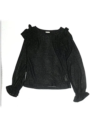 Pre-owned Habitual Kids' Long Sleeve Blouse In Black