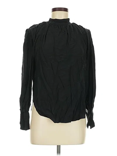 Pre-owned Habitual Long Sleeve Blouse In Black