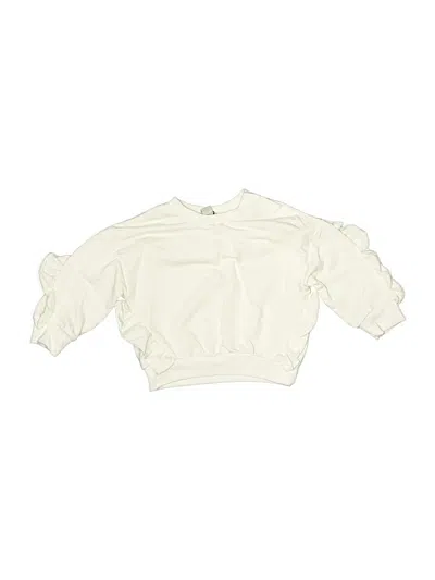 Pre-owned Habitual Babies' Long Sleeve Blouse In White