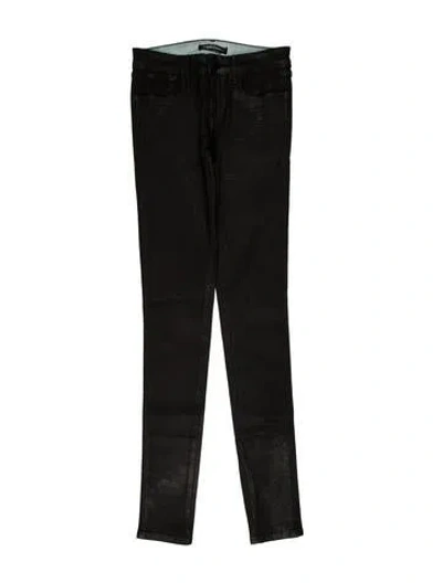 Pre-owned Habitual Mid-rise Skinny Leg Jeans In Black