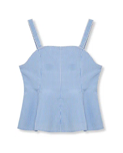 Habitual Kids' Peplum Tank Top In Blue