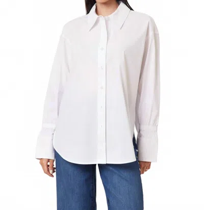 Habitual Pinch Button-up Top In Bright White