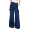 Habitual Pleated High Waist Wide Leg Jeans In Blue