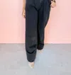 Habitual Pleated Palazzo Pants In Washed Black In Black