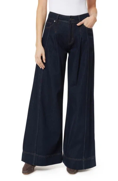 Habitual Pleated Wide Leg Jeans In Blue
