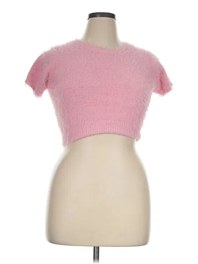 Pre-owned Habitual Pullover Sweater In Pink
