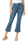 Habitual Raw Hem Crop Flare Leg Jeans In Baltic
