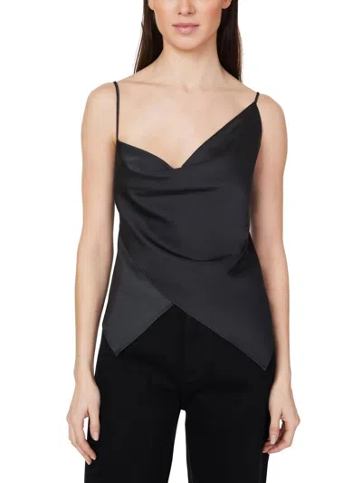 Habitual Satin Cowl Camisole In Jet Black