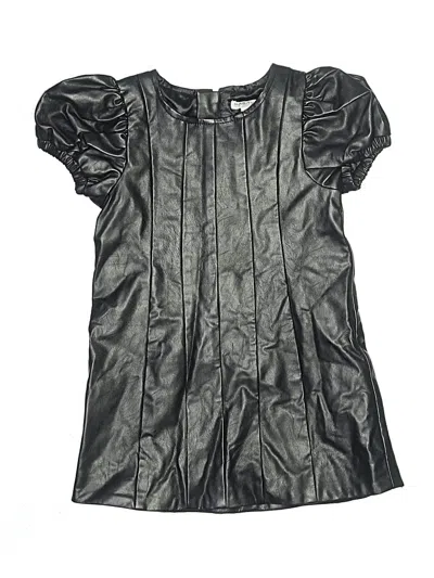 Habitual Kids' Short Sleeve Blouse In Black