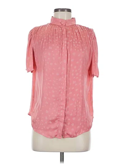 Pre-owned Habitual Short Sleeve Blouse In Pink