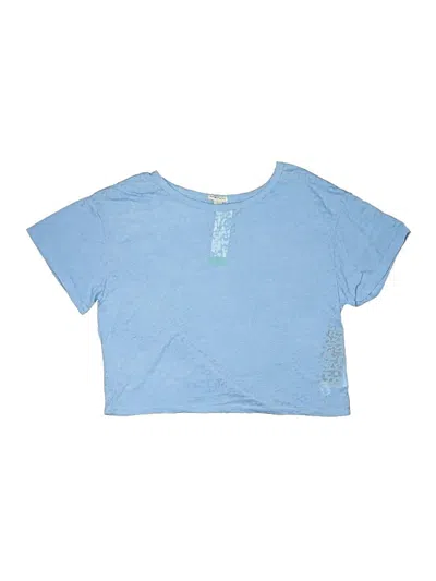 Habitual Kids' Short Sleeve Henley Shirt In Blue
