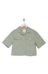 Habitual Short Sleeve Utility Jacket In Jasper