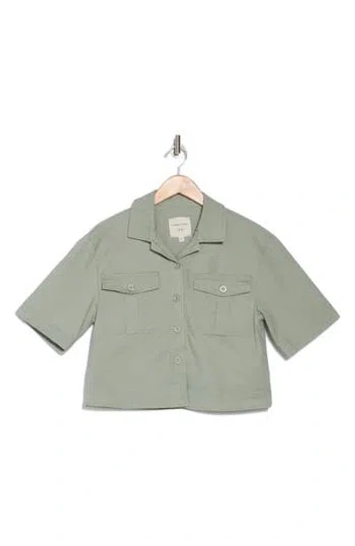 Habitual Short Sleeve Utility Jacket In Jasper