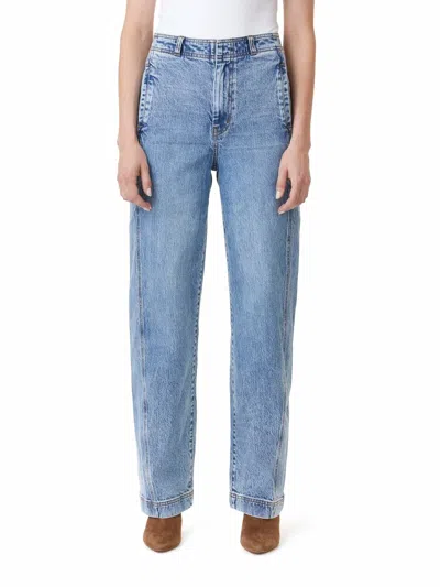 Habitual Side Panel Barrel Leg Jean In Sky In Blue