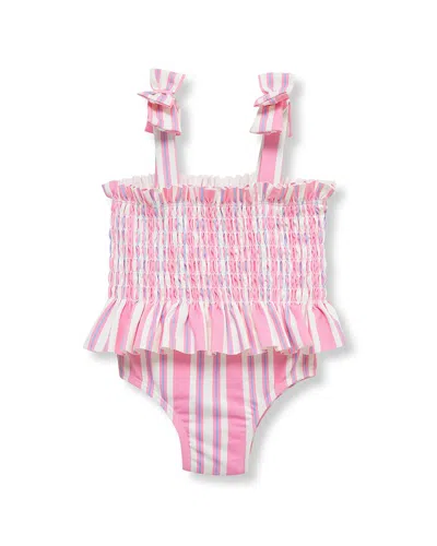 Habitual Smocked Garden Swim In Pink
