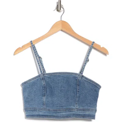 Habitual Spaghetti Strap Denim Crop Top