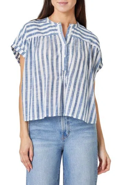 HABITUAL HABITUAL STRIPE POPOVER TOP