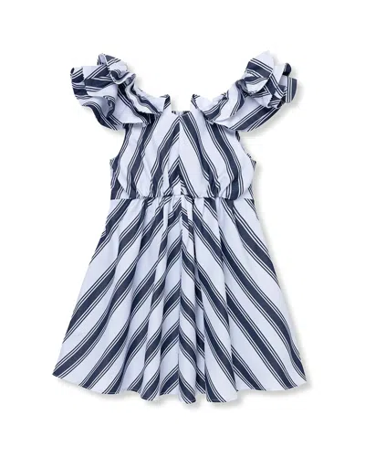 Habitual Kids' Stripe Ruffle Dress In Multi
