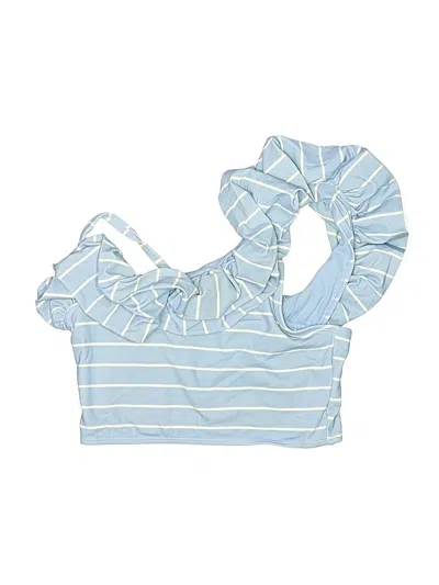 Pre-owned Habitual Swimsuit Top Blue Swimwear