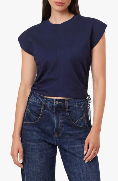 Habitual The Luna Cinched Cotton Top In Blue