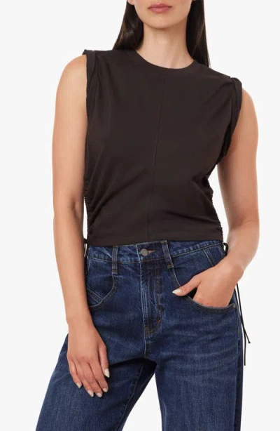 Habitual The Luna Cinched Cotton Top In Brown