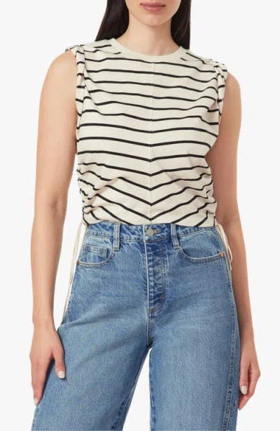 Habitual The Luna Cinched Cotton Top In Neutral